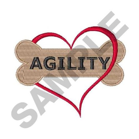 Dog Agility Embroidery Design Machine Embroidery Etsy