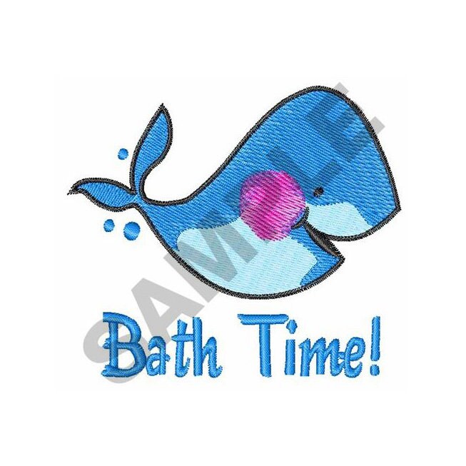 Bath Time Embroidery Design Machine Embroidery Etsy