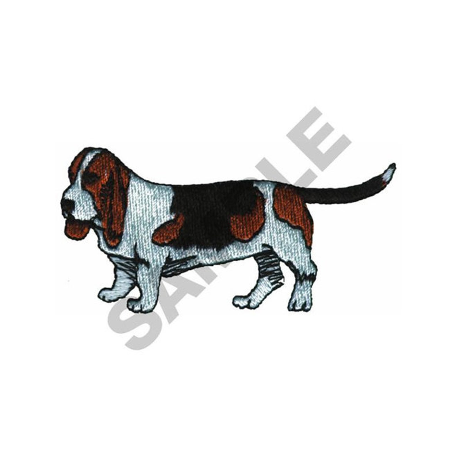 Basset Hound Embroidery Design Machine Embroidery Etsy