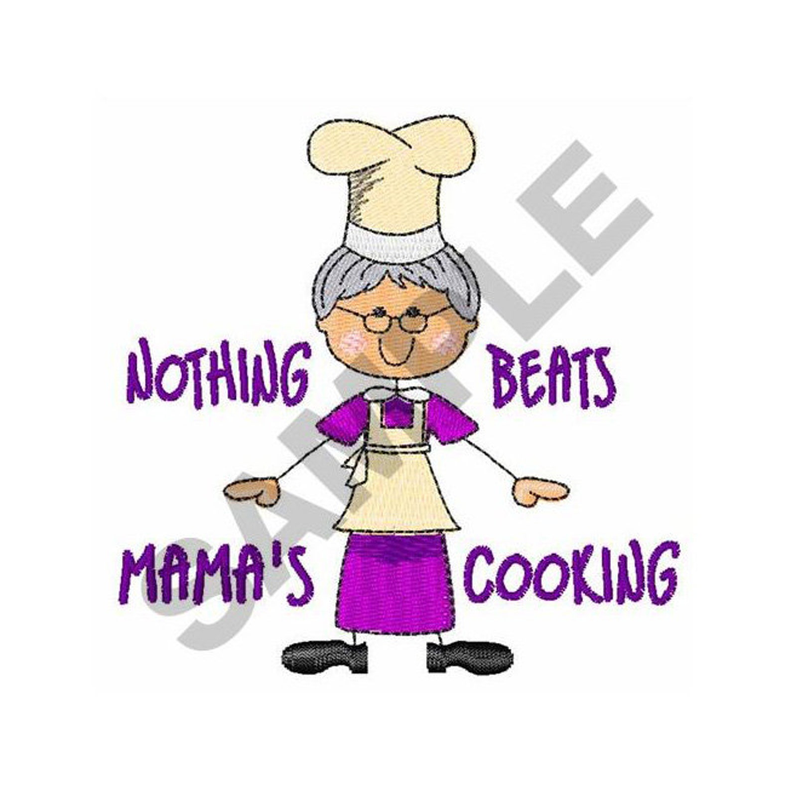 Mom Cooking Embroidery Mom Cooking Embroidery