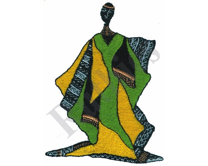 African Art Machine Embroidery Design Etsy