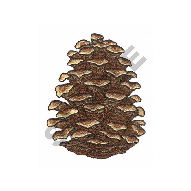 Pine Cone Embroidery Design Machine Embroidery Etsy