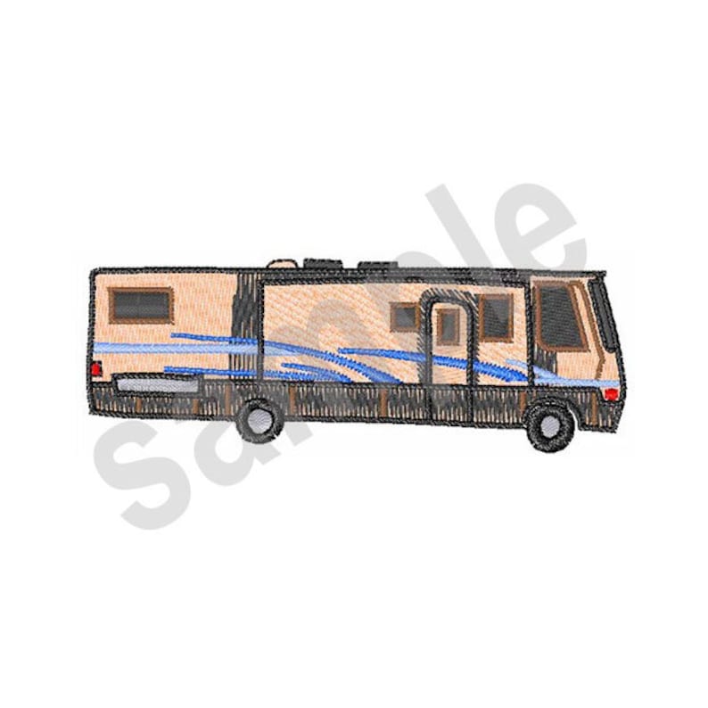 RV Motorhome Embroidery Design Machine Embroidery Etsy