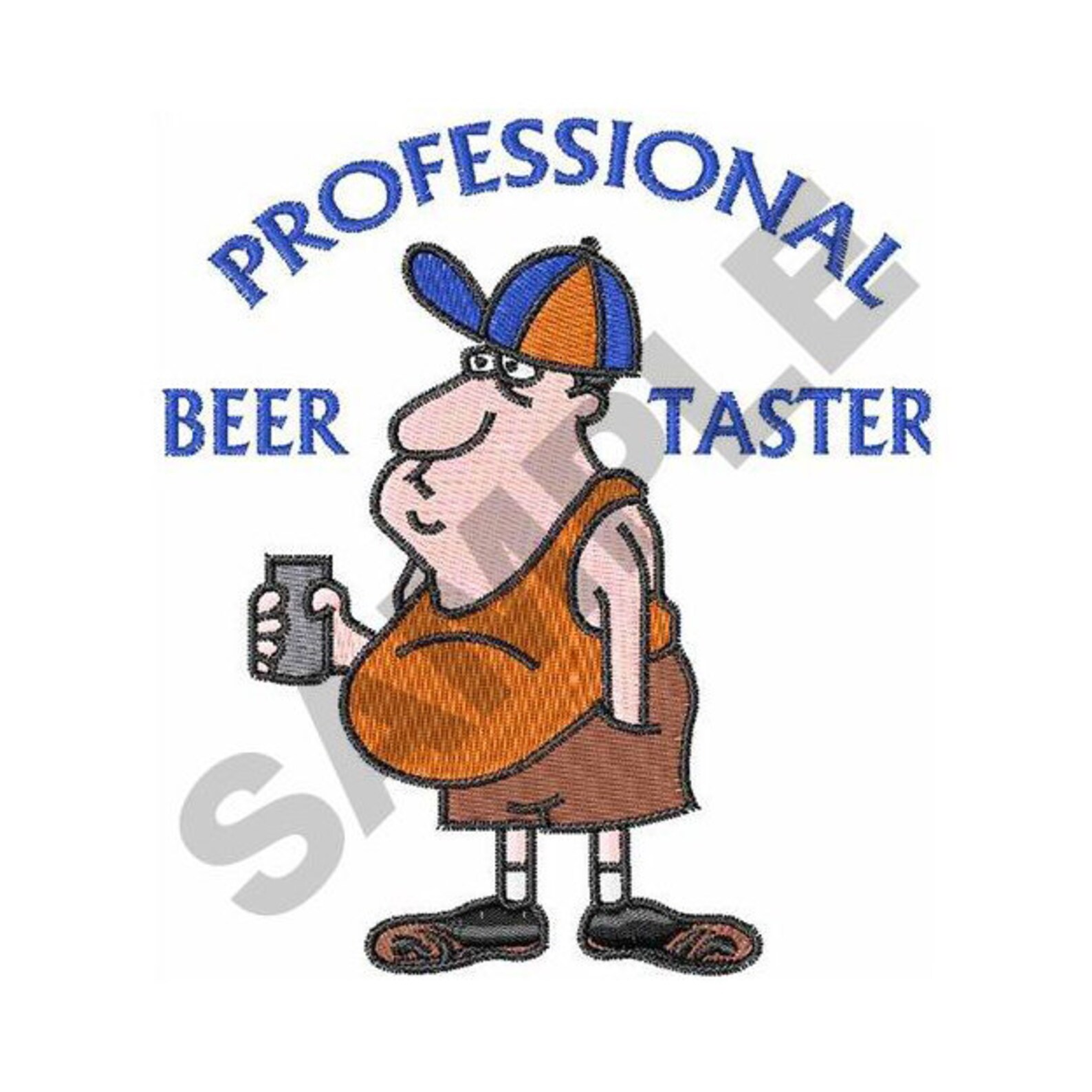 Professional Beer Taster Embroidery Design Machine Embroidery Etsy