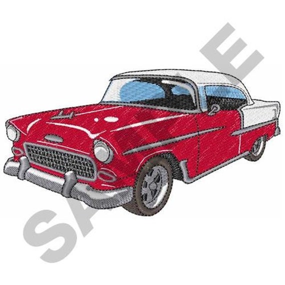 Classic Car Embroidery Design Machine Embroidery Etsy