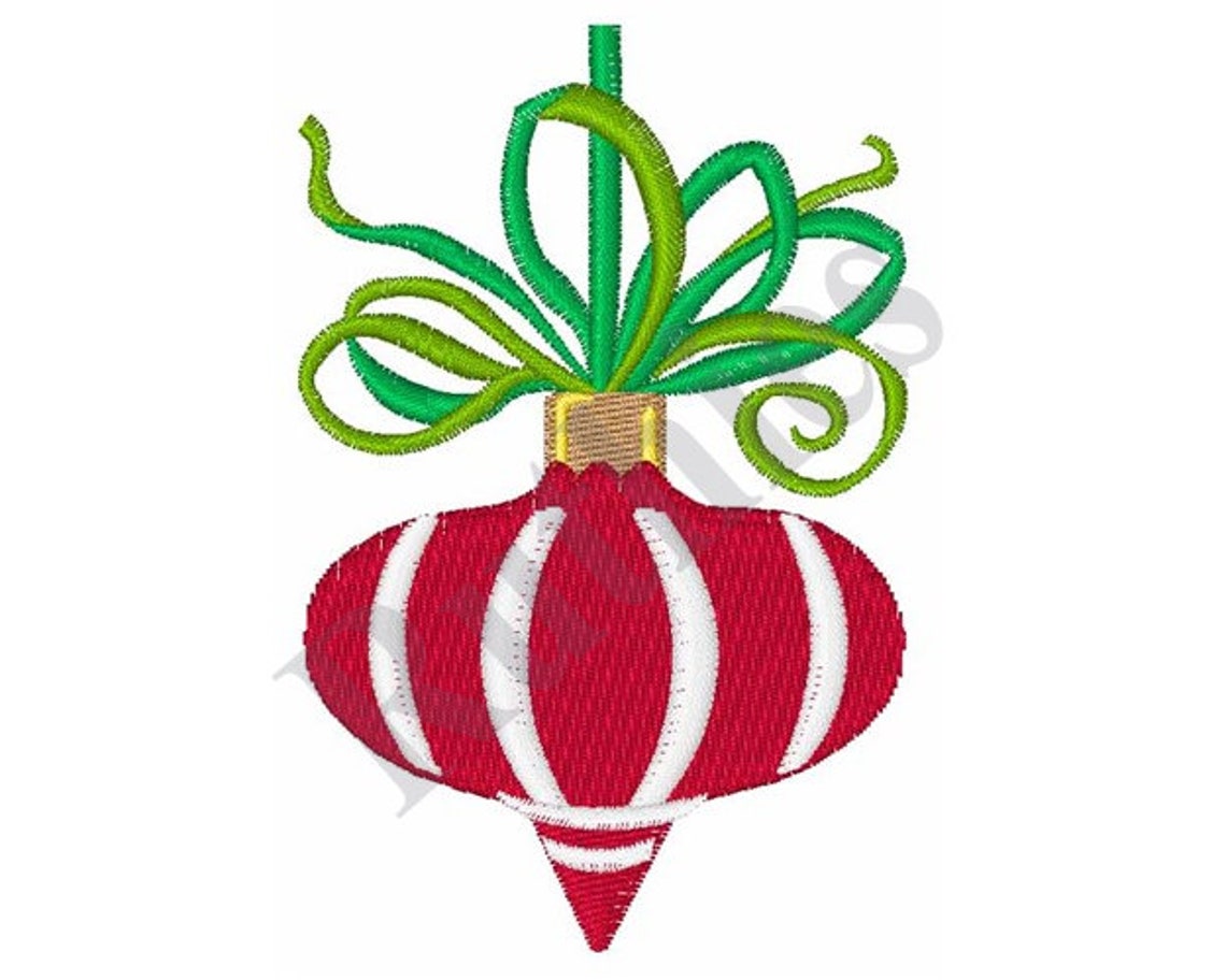 Christmas Ornament Machine Embroidery Design Etsy