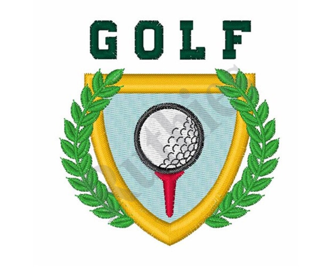 Golf Machine Embroidery Design Etsy