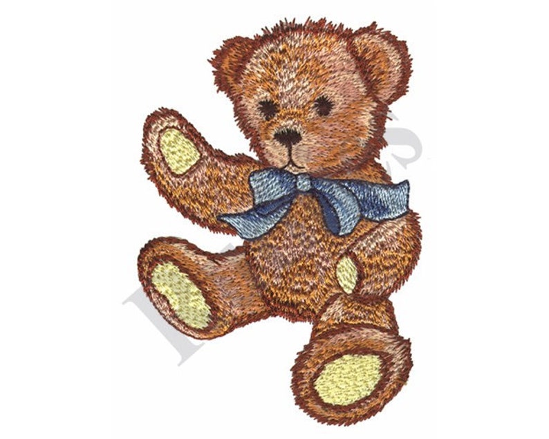 Teddy Bear Machine Embroidery Design Etsy