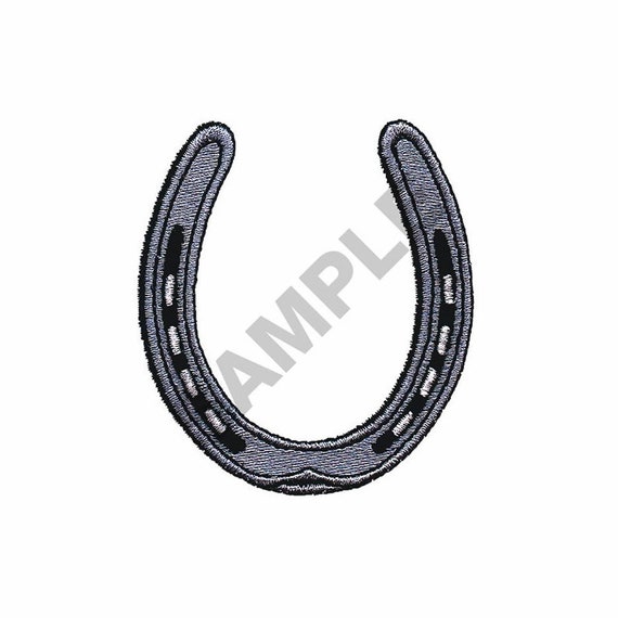 Horseshoe Embroidery Design Machine Embroidery Etsy