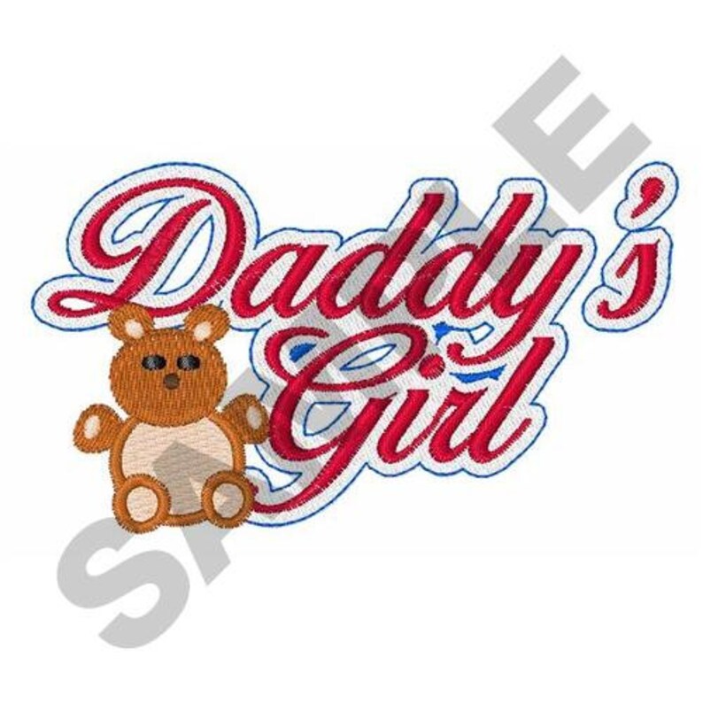 Daddy's Girl Embroidery Daddy's Girl Embroidery