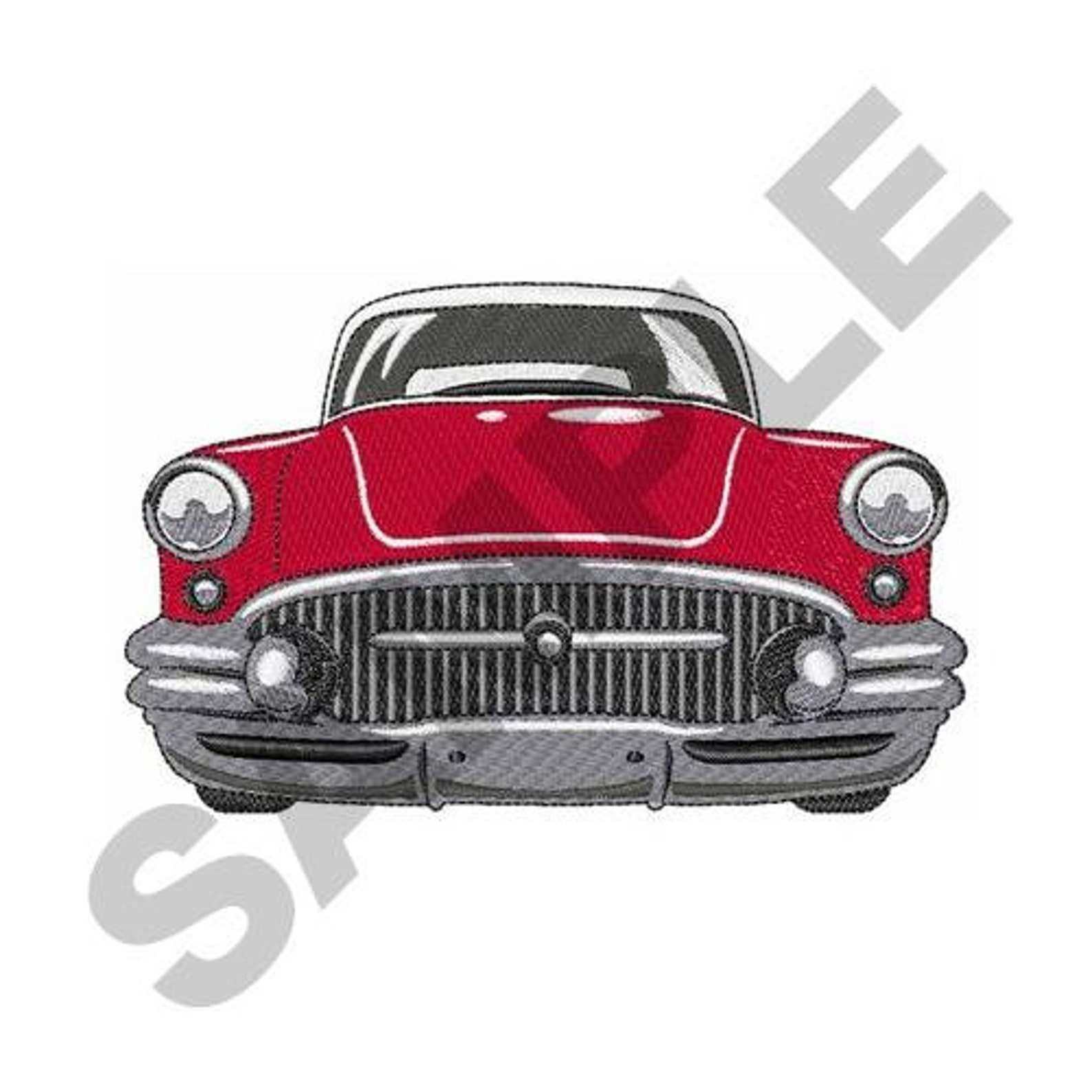 Classic car embroidery design machine embroidery  etsy