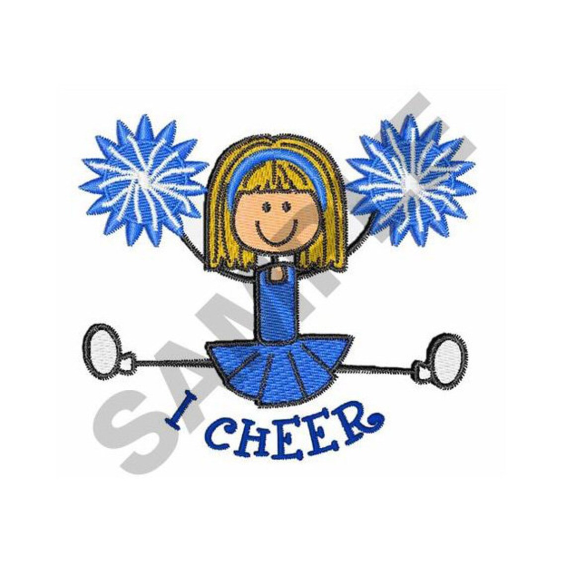 I Cheer Embroidery Design Machine Embroidery Etsy