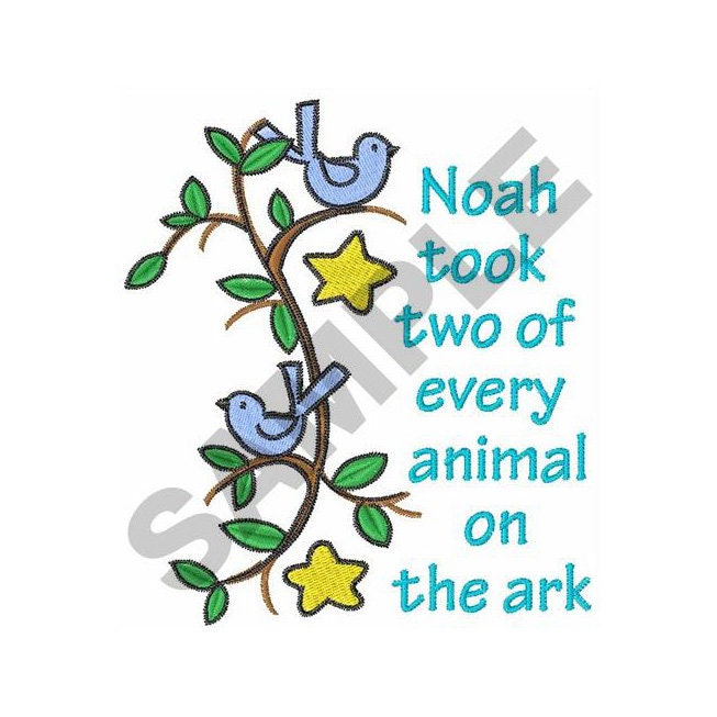 Noah embroidery design machine embroidery  etsy Noah embroidery design machine embroidery  etsy