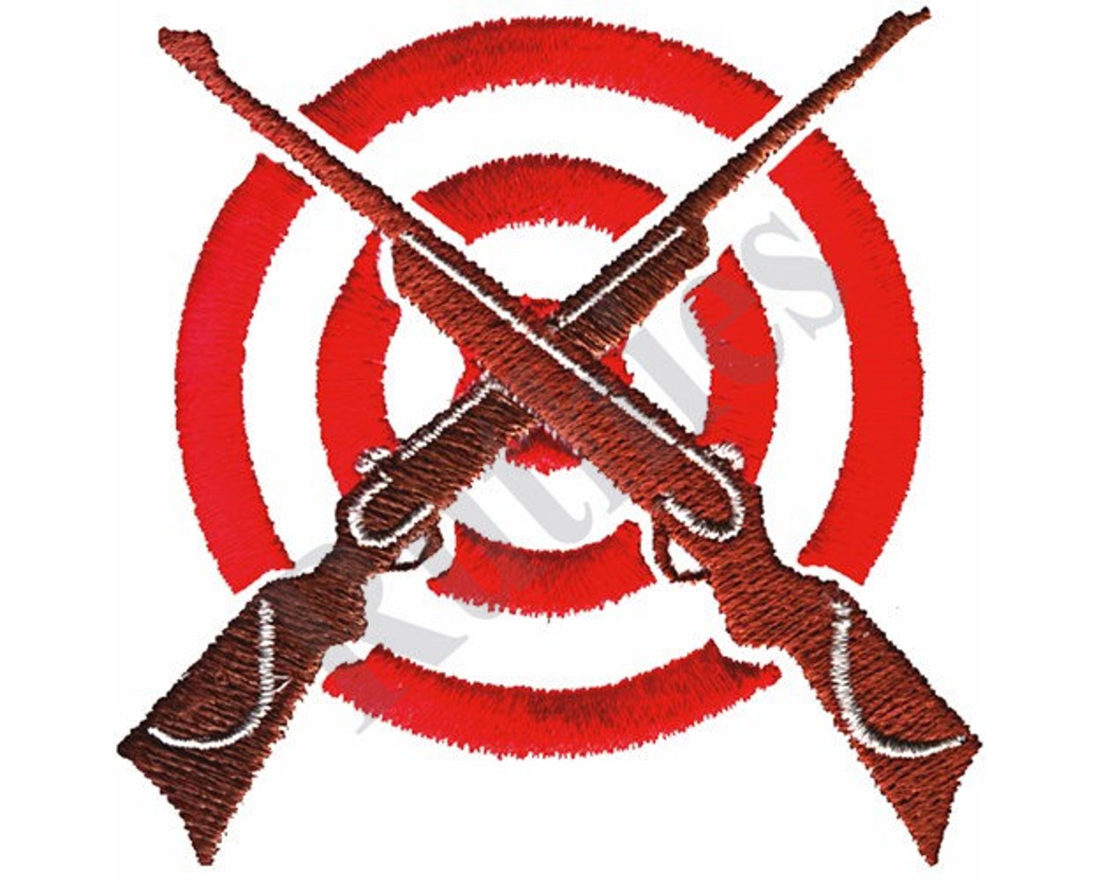 Target shooting machine embroidery design  etsy
