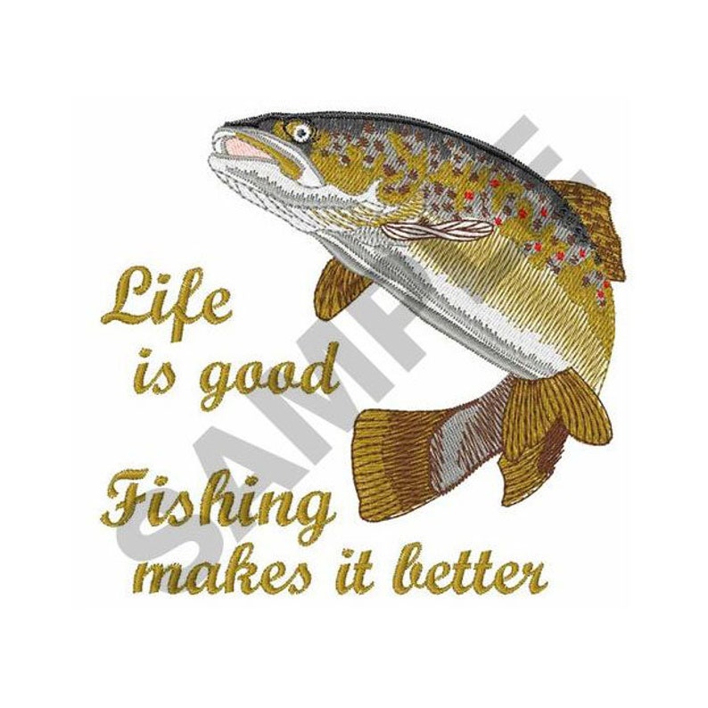 Fishing is Better Embroidery Design Machine Embroidery Etsy