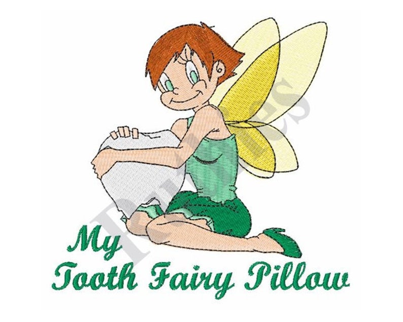 Tooth Fairy Pillow Machine Embroidery Design Etsy