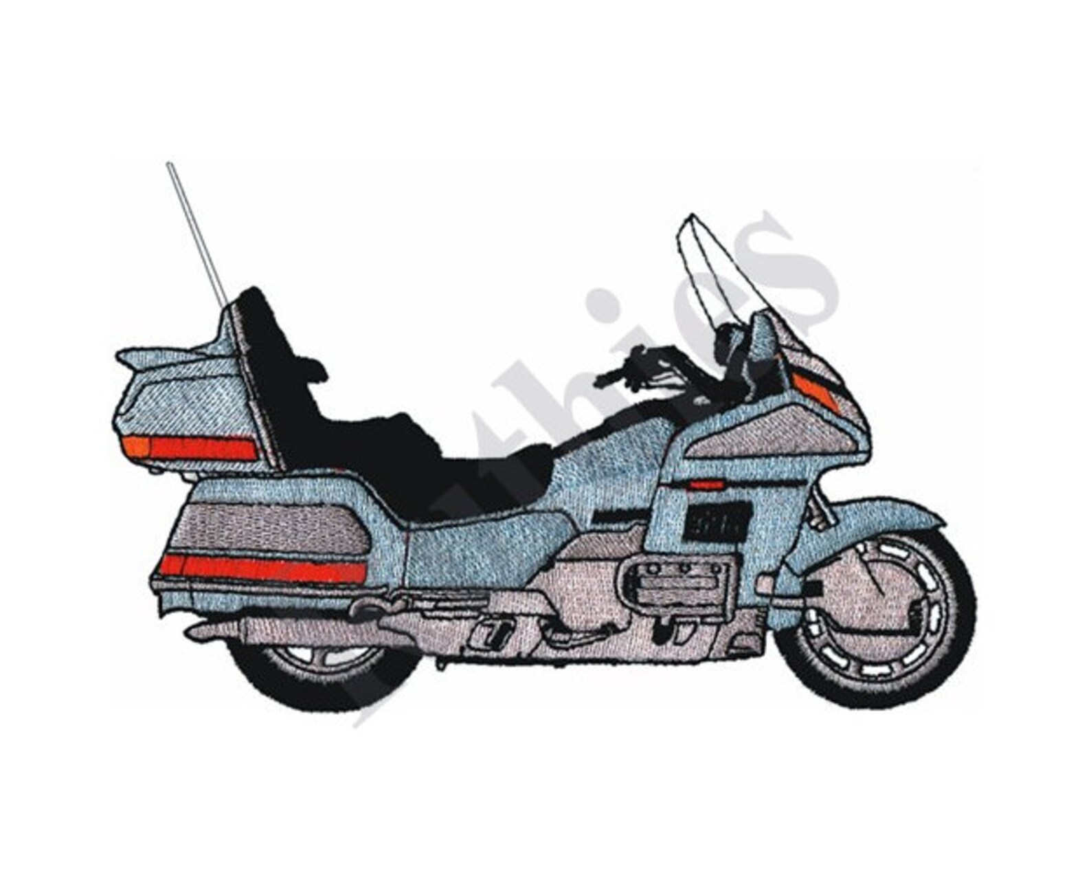 Motorcycle Machine Embroidery Design Etsy