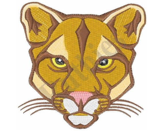 Cougar mascot machine embroidery design  etsy Cougar mascot machine embroidery design  etsy