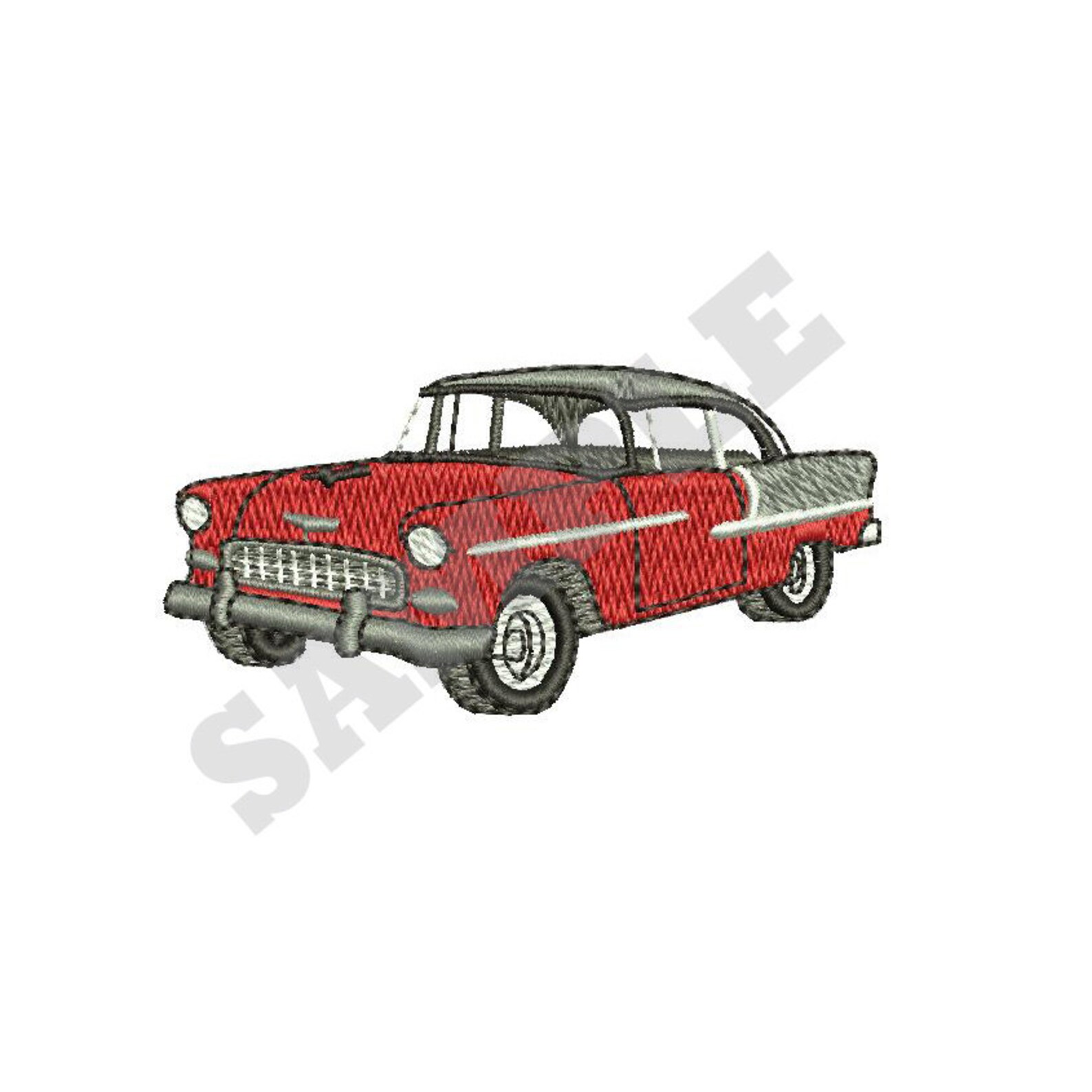 Classic Car Embroidery Design Machine Embroidery Etsy