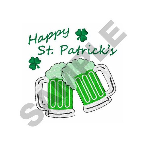 Happy st patricks embroidery design machine embroidery  etsy Happy st patricks embroidery design machine embroidery  etsy