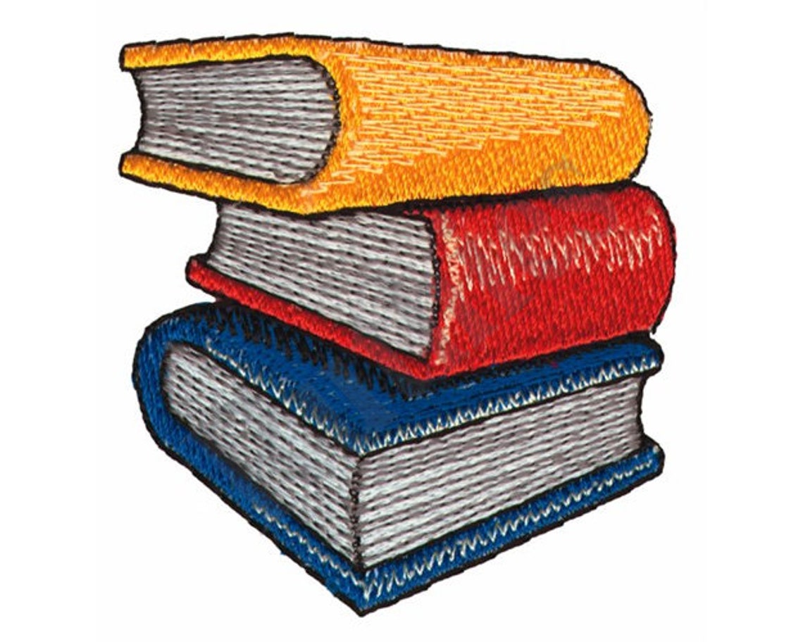 Books Machine Embroidery Design Etsy