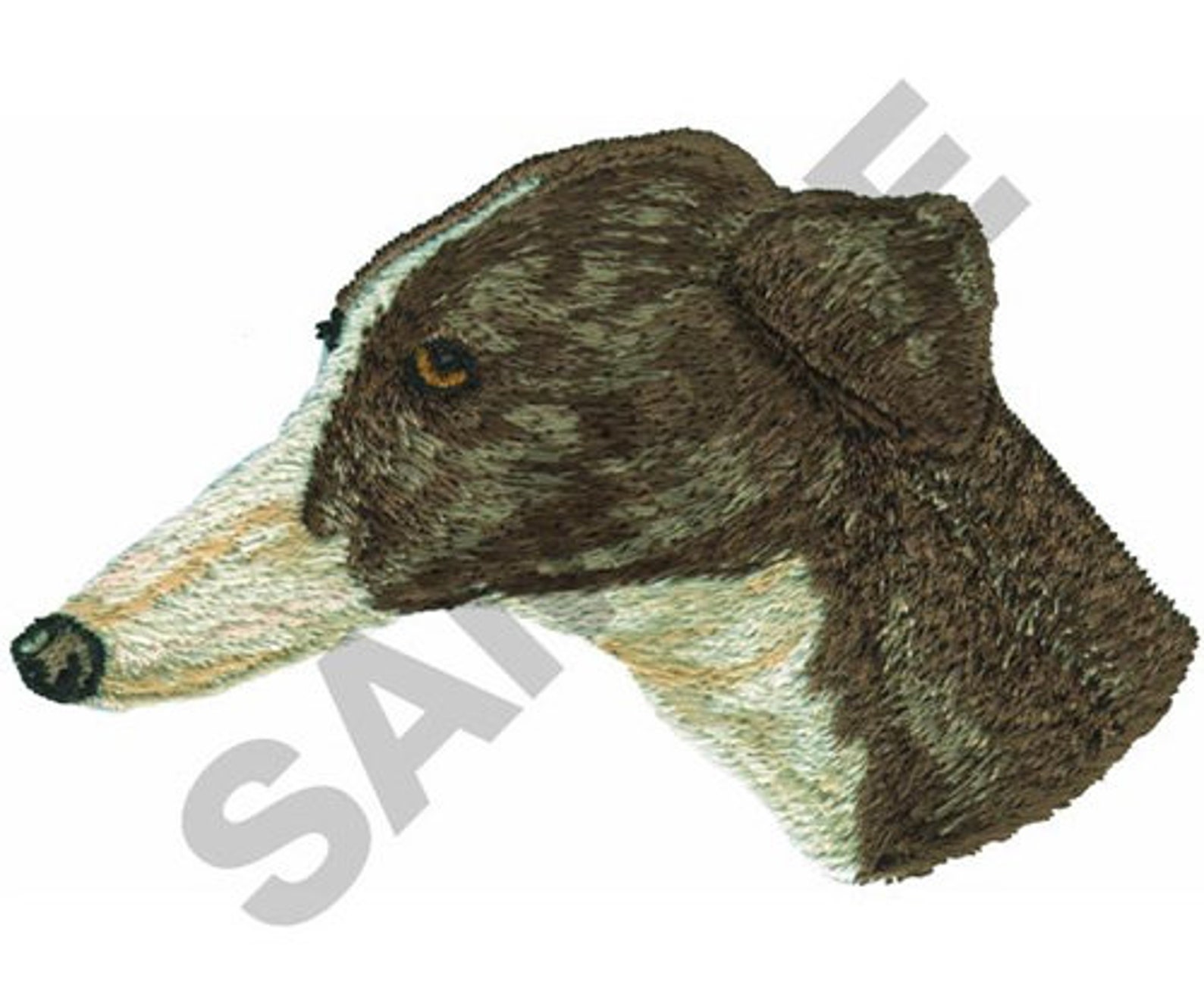Greyhound embroidery design machine embroidery  etsy