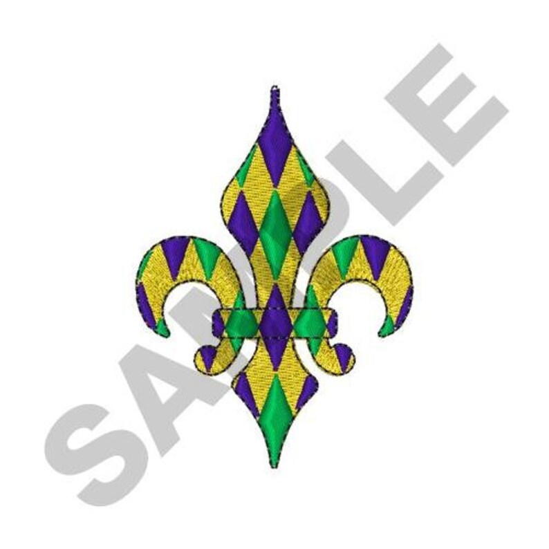 mardi gras embroidery design