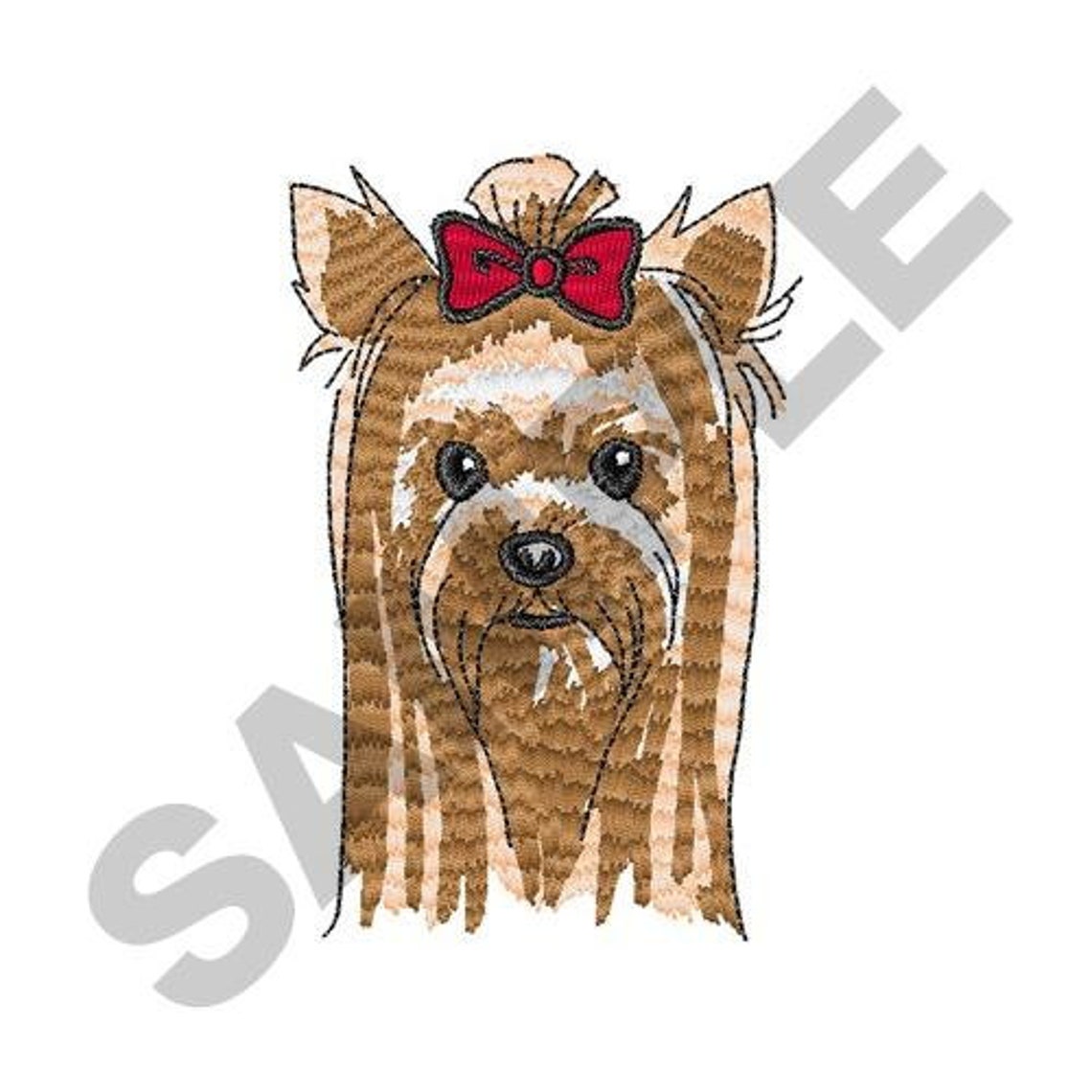 Yorkshire Terrier Embroidery Design Machine Embroidery Etsy