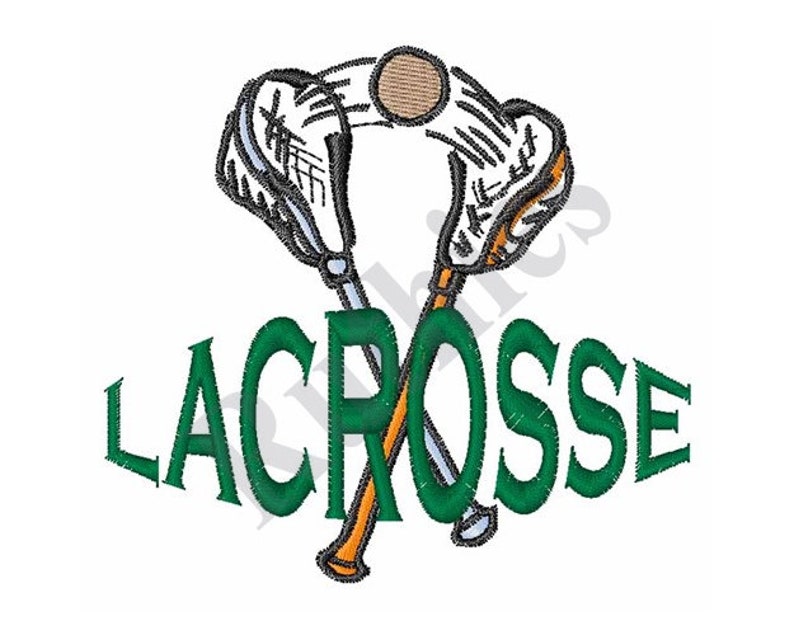Lacrosse Machine Embroidery Design Etsy