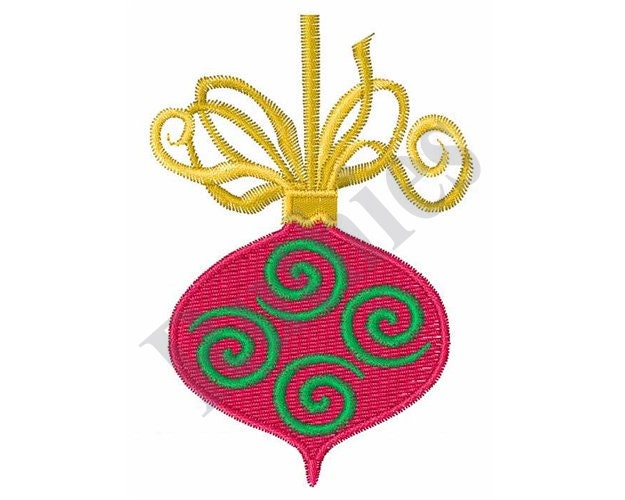 Christmas Ornament Machine Embroidery Design Etsy