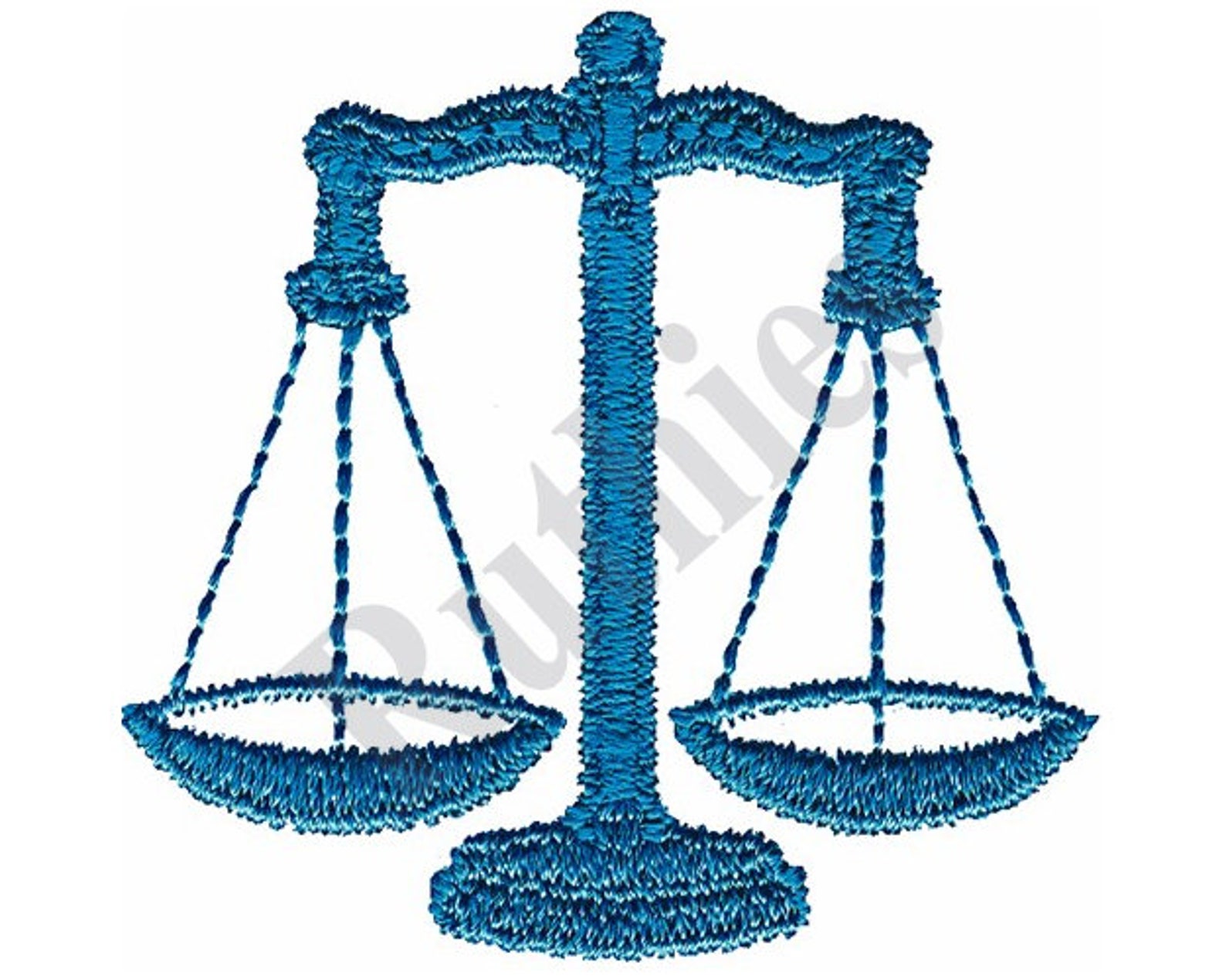 Scales of Justice Machine Embroidery Design Etsy