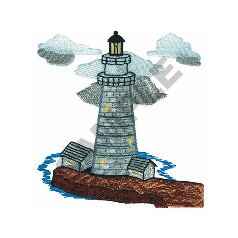 Lighthouse Embroidery Design Machine Embroidery