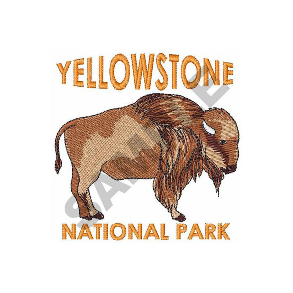 Yellowstone National Embroidery Design Machine Embroidery Etsy