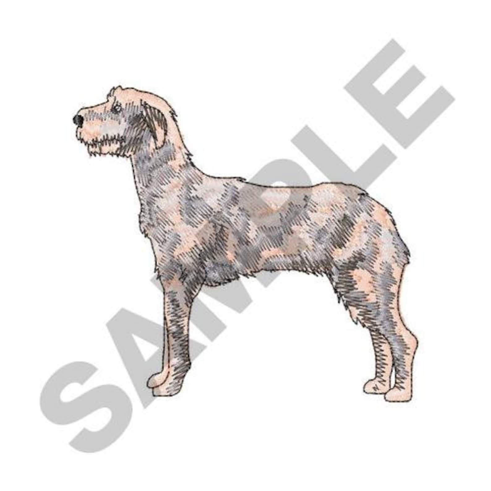 Irish Wolfhound Embroidery Design Machine Embroidery Etsy