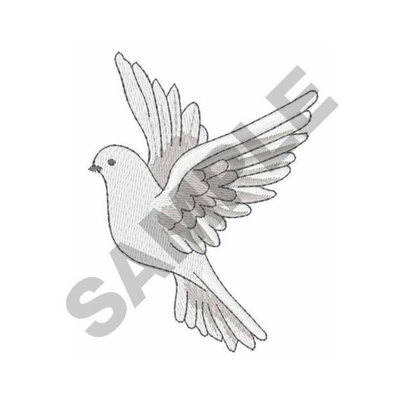Dove embroidery design machine embroidery  etsy