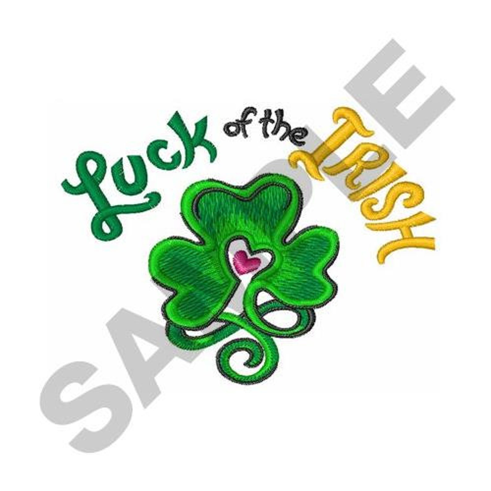 Luck Of Irish Embroidery Design Machine Embroidery Etsy