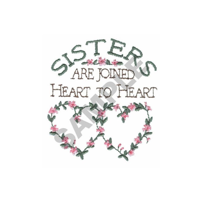 Sisters Embroidery Design Machine Embroidery Etsy