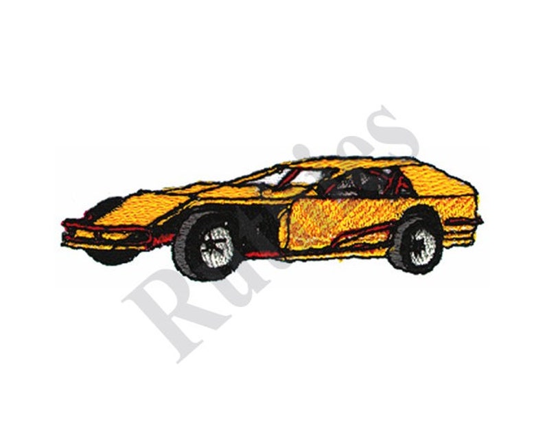 Race Car Machine Embroidery Design Etsy