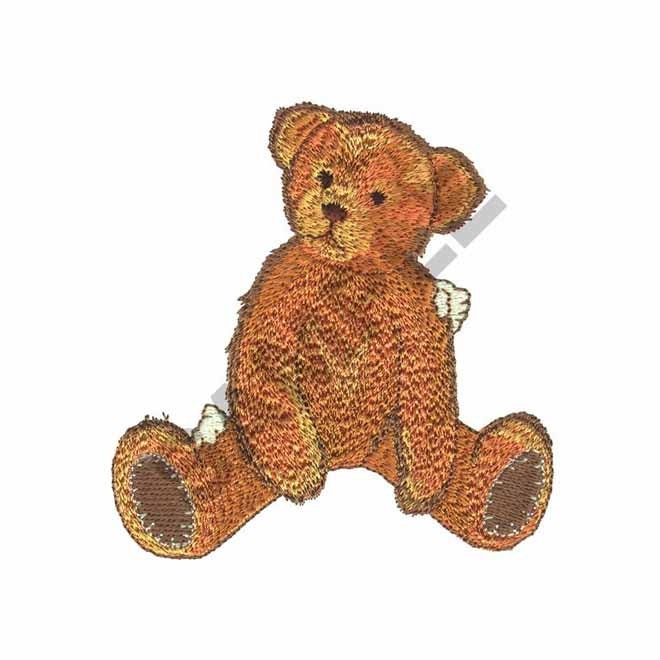 Teddy Bear Machine Embroidery Design Etsy