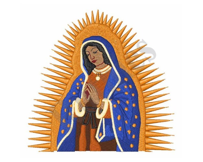 Virgin guadalupe machine embroidery design  etsy Virgin guadalupe machine embroidery design  etsy
