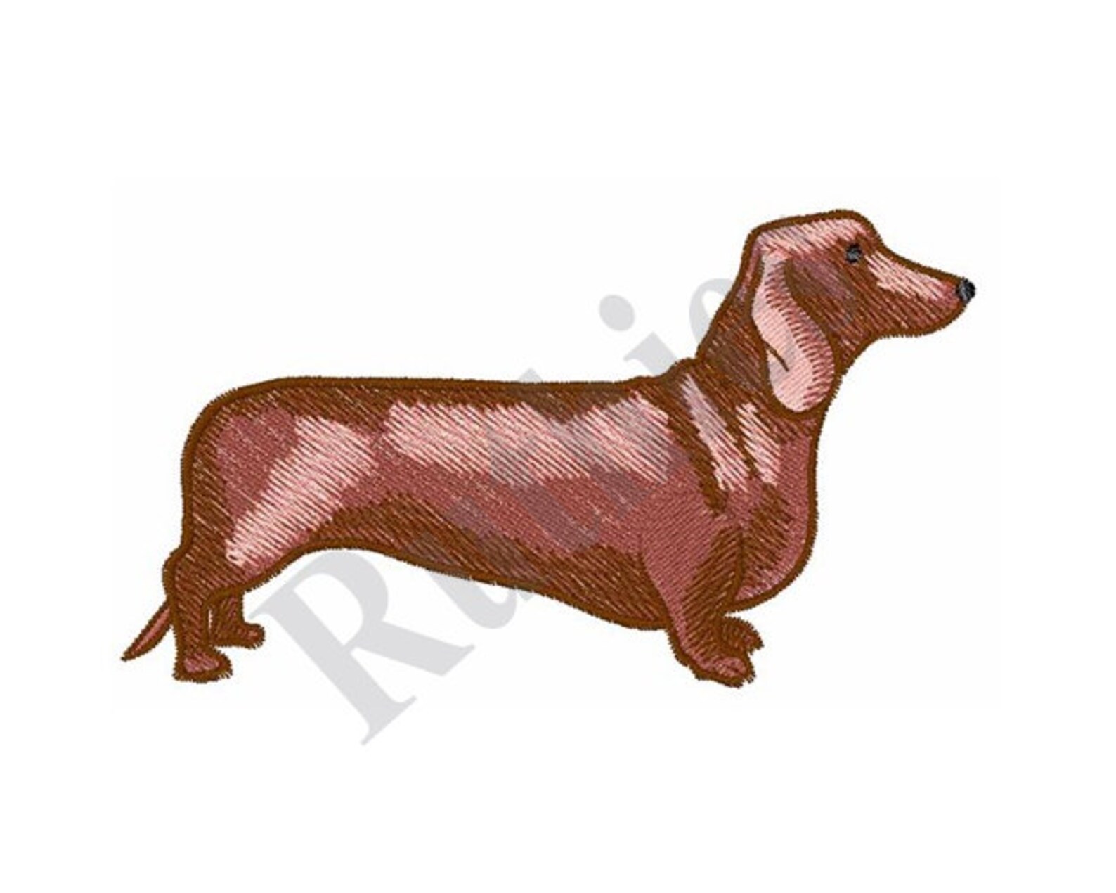 Dachshund Machine Embroidery Design Etsy