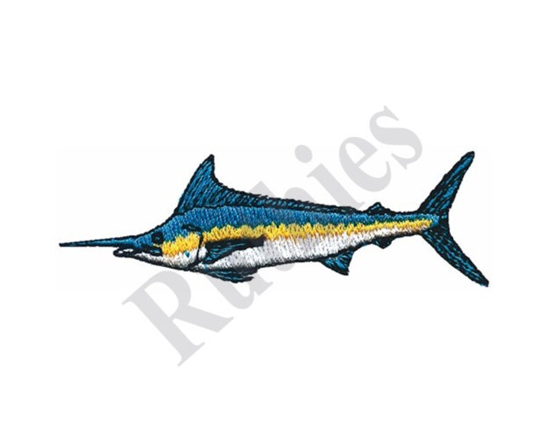 Marlin Machine Embroidery Design | Etsy