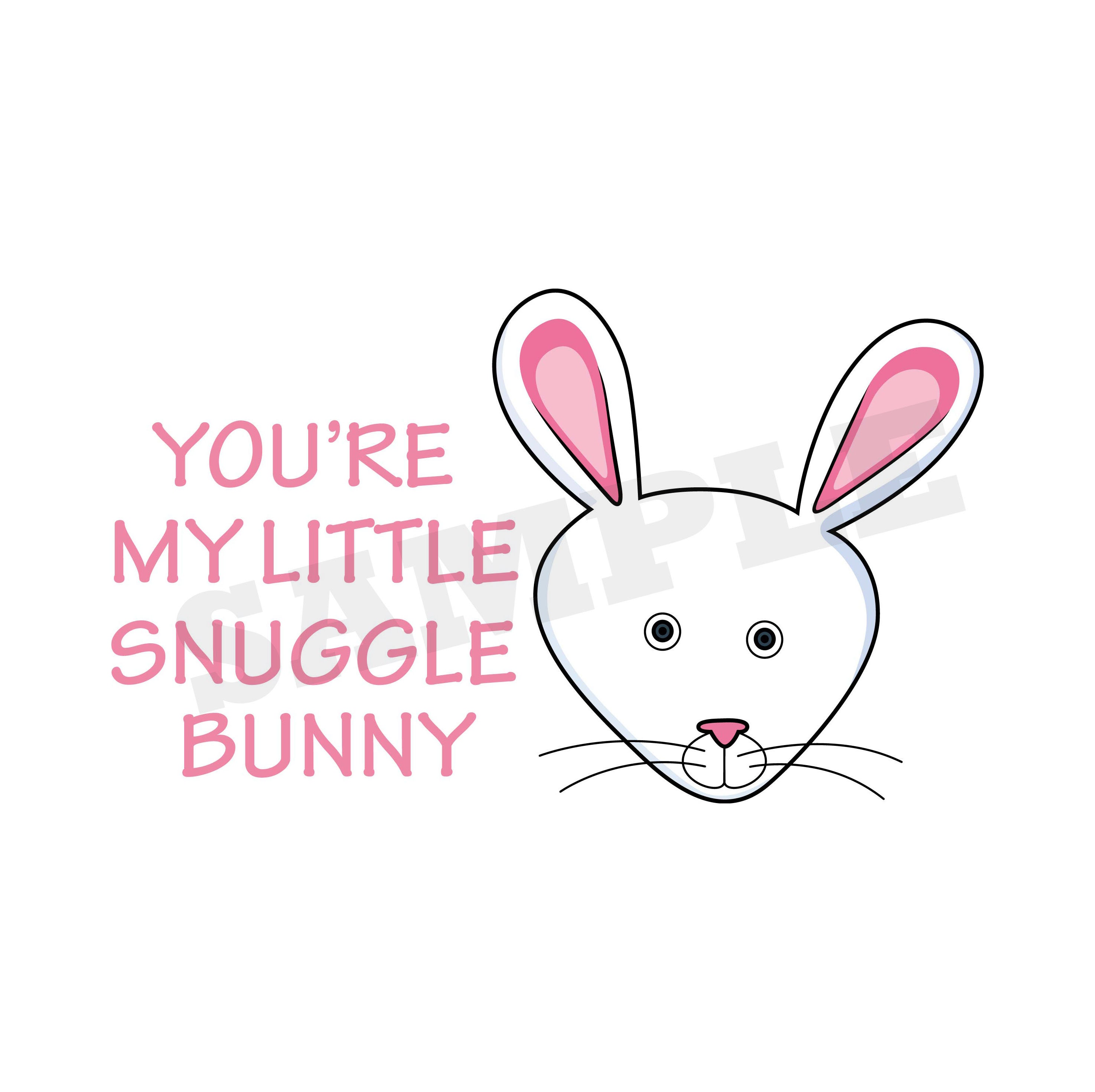 Snuggle Bunny SVG DXF Graphic Art Cut Files Etsy