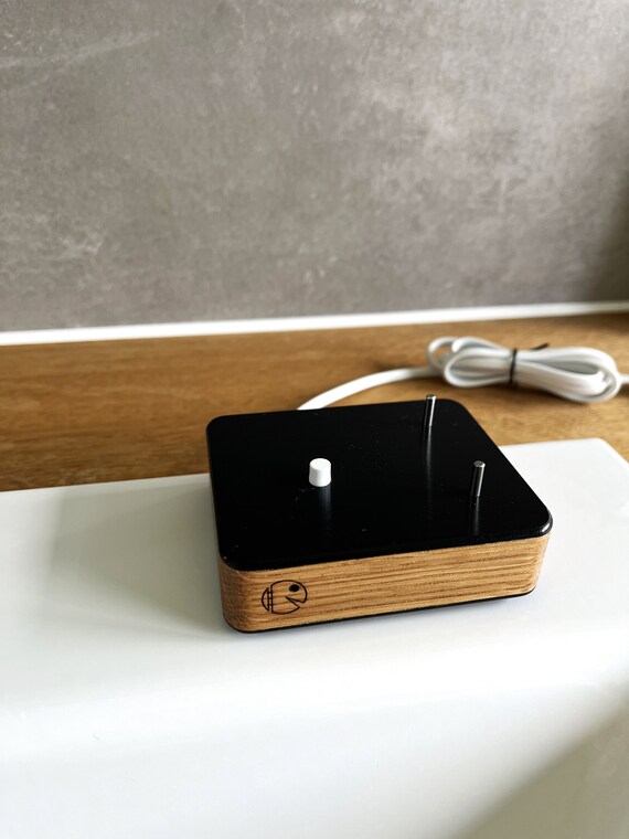 Zahnbürstenhalter Aus Holz – Rund, Schwarz, 7,5x7,5x10,5 Cm | Vielseitiger Organizer Für Bad & Küche