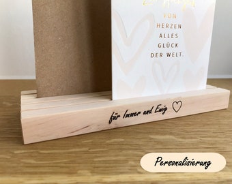 Bilderhalter Alexander personalisiert "für Immer und Ewig" - Kartenhalter, Hochzeit, Geschenk