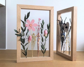 Flower frame Karla - dried flowers wooden frame