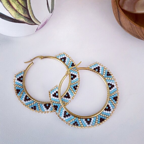 Boho cheap hoop earrings