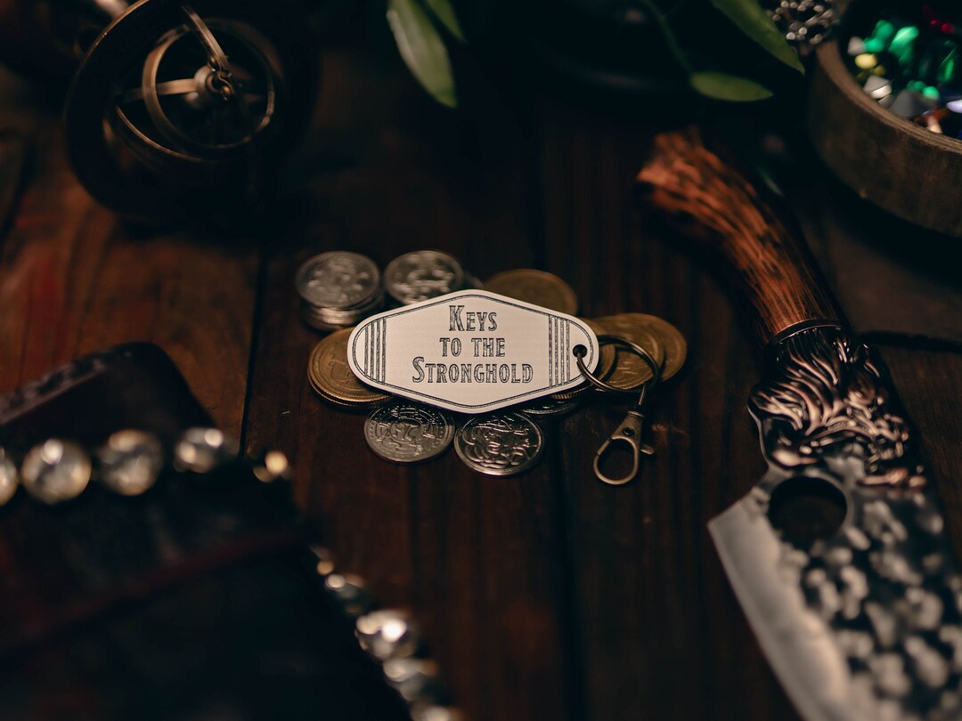Stronghold Keychain Dungeons and Dragons 5E Dnd Key Chain Etsy