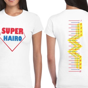 Hair length check shirt SVG, 14 inches, Mermaid Hair Growth Shirt, Hair Challenge, Your Hair Goals Tracker, Instant Download