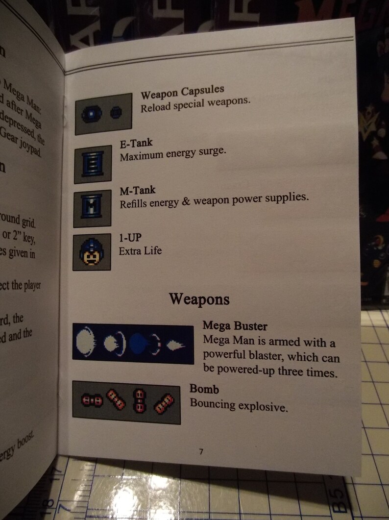 Mega Man Colorized Sega Gamegear Booklet